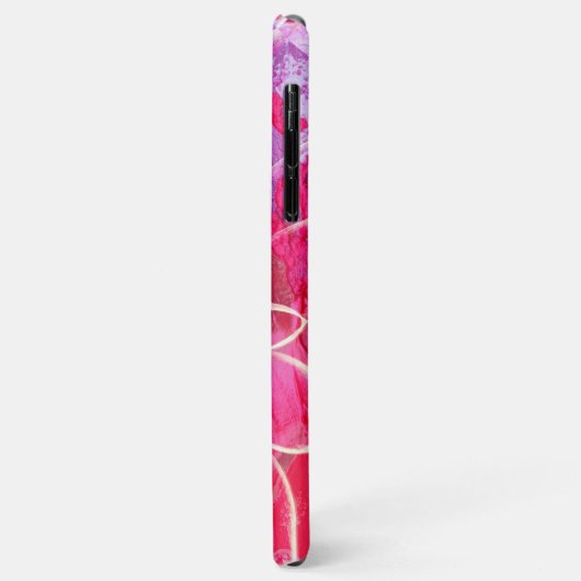 Roze Dahlia-telefoondraagtas van fijne hoogte Case-Mate iPhone Case (Achterkant/links)
