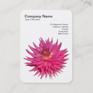 Roze Dahlia Visitekaartje