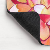 Roze Dahlia waterverf fijne kunst Muismat (Hoek)