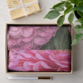 Roze Dahlias Bloemen Tissuepapier (Geschenk)