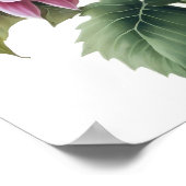 Roze Dahlias Bloemenkunst Print Poster (Hoek)