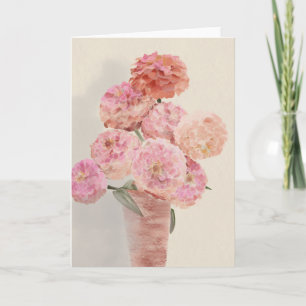 Roze Dahlias Kaart