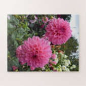 Roze Dahlias Legpuzzel (Horizontaal)