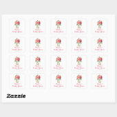 Roze Dahlias Metselwerk Pot Bruidsuitnodiging Vierkante Sticker (Vel)