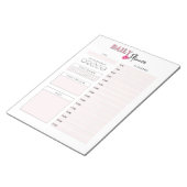 Roze Daily Planner-laptop Notitieblok (Schuin)