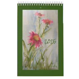 Roze Daises 2025 Bloemenkalender Kalender