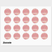 Roze Daises ~ vrijgezellenfeest Ronde Sticker (Vel)