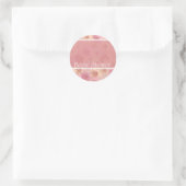 Roze Daises ~ vrijgezellenfeest Ronde Sticker (Tas)