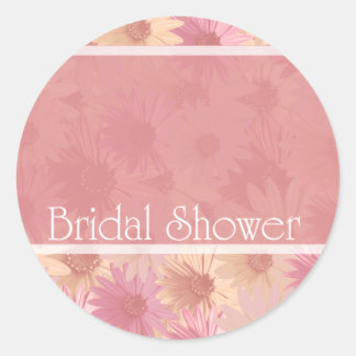 Roze Daises ~ vrijgezellenfeest Ronde Sticker