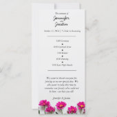 Roze Daisey Trouwprogramma (Voorkant)