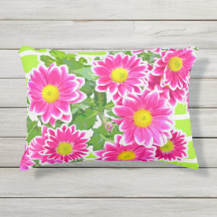 Roze Daisies / Asters Bouquet + jouw ideeën Buitenkussen