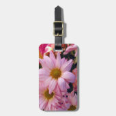 Roze Daisies_ Bagagelabel (Voorkant verticaal)
