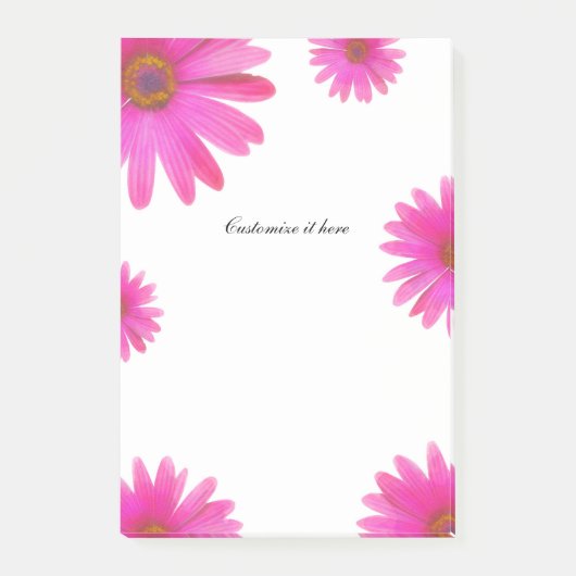 Roze Daisies Bloemen Daisy Elegant Country Spring Post-it® Notes (Voorkant)