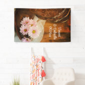 Roze Daisies Cowboy Boots country Western Wedding Spandoek (Insitu)