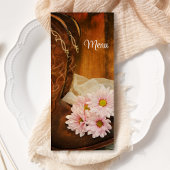 Roze Daisies en Cowboy Boots Western Wedding Menu