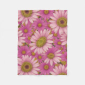 Roze Daisies Fleece Deken (Voorkant)