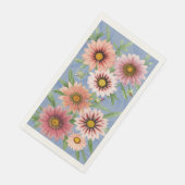 Roze Daisies Floral Botanical Art Design Servet (Hoek)