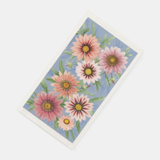 Roze Daisies Floral Botanical Art Design Servet (Hoek)