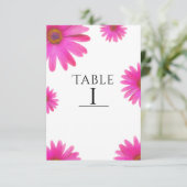 Roze Daisies Floral Daisy Elegant Land Rustin Kaart (Staand voorkant)