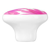 Roze Daisies Floral Daisy Elegant Land Rustin Keramische Knop (Zijkant)