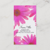 Roze Daisies Floral Daisy Elegant Land Rustin Visitekaartje (Achterkant)