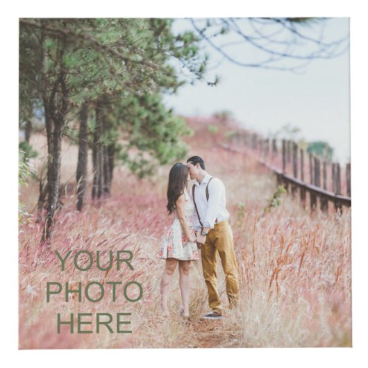 Roze Daisies Foto Kubus Romantische bloemen (Rechts)