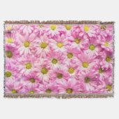 Roze Daisies Gooi Deken (Voorkant)