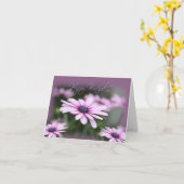 Roze Daisies Happy Birthday Kaart (Gele Bloem)