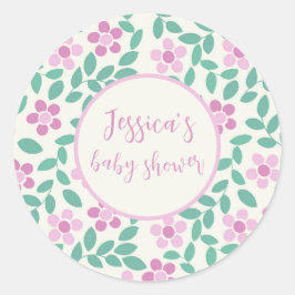 Roze Daisies Ronde Sticker