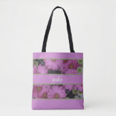 Roze Daisies Tote Bag (Voorkant)