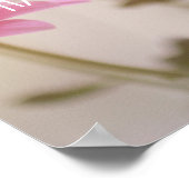 Roze Daisies Welkom op ons trouwbord 20 "x16" Poster (Hoek)