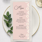 Roze Daisy Baby shower Menu