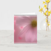 Roze Daisy Blank Notecard Kaart (Gele Bloem)
