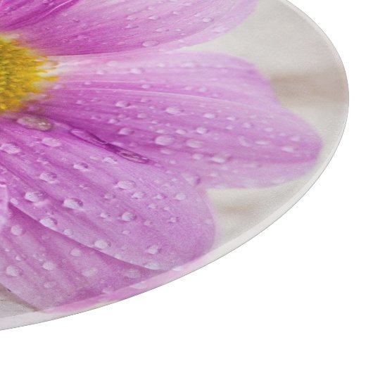 Roze Daisy Bloem Snijplank (Hoek)