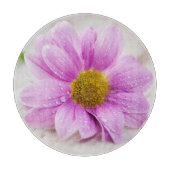 Roze Daisy Bloem Snijplank (Voorkant)