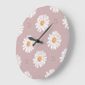 Roze Daisy: Bloemen herhalen patroon. Grote Klok (Hoek)