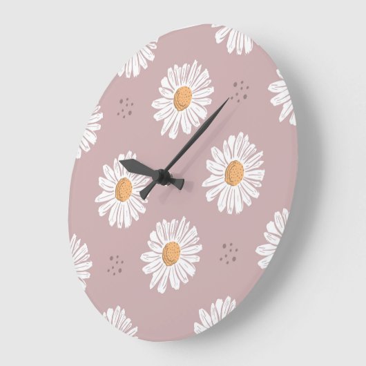 Roze Daisy: Bloemen herhalen patroon. Grote Klok (Hoek)