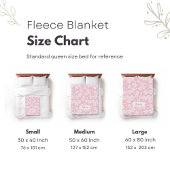 Roze Daisy Bloemen Meisjes Custom Fleece Deken