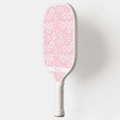 Roze Daisy Bloempatroon Gepersonaliseerde Naam Sch Pickleball Paddle (Links)