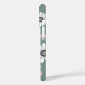 Roze Daisy Blooms: Minimalistisch Bloempatroon Case-Mate iPhone Case (Achterkant / Links)