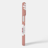 Roze Daisy Blooms: Minimalistisch Bloempatroon Case-Mate iPhone Case (Achterkant / Rechts)