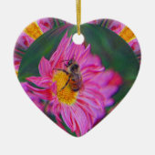 Roze Daisy Bumble Bee Abstract Art Ornament (Voorkant)