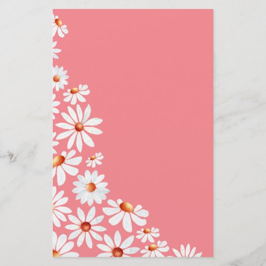 Roze Daisy & Bumblebee Baby Bingo (Achterkant)