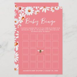 Roze Daisy & Bumblebee Baby Bingo