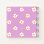 Roze Daisy-Chain Dagboek Notitieboek (Achterkant)