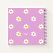 Roze Daisy-Chain Dagboek Notitieboek (Achterkant)