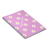 Roze Daisy-Chain Klassiek Notitieboek (Rechterzijde)