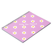 Roze Daisy-Chain Klassiek Notitieboek (Linkerzijde)
