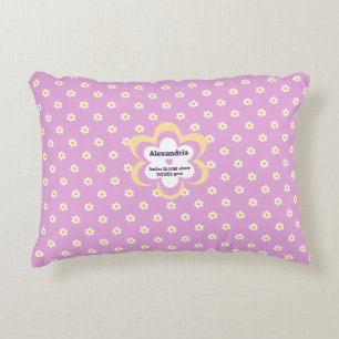 Roze Daisy-Chain Rechthoek  Accent Kussen