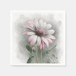 Roze Daisy Cocktail servetten